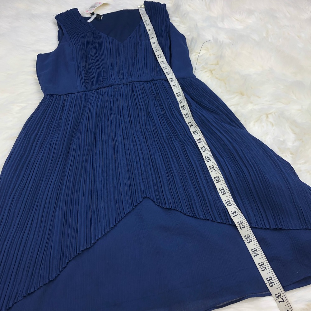 Max and Cleo navy blue woven dress size 6 - Picture 7 of 7